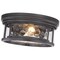Z-Lite Clarion 2 Light Flush Mount, Bronze & Inner Clear Water & Outer Clear 493F2-BRZ - alternate 4
